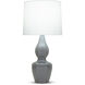 George 29 inch 150.00 watt Charcoal Grey Table Lamp Portable Light