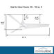Twist 52 inch Flat White Indoor Ceiling Fan, Wifi