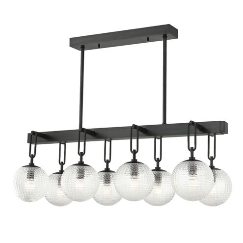 Jewett 8 Light 20 inch Old Bronze Linear Pendant Ceiling Light