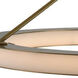 Lavo LED 28 inch Winter Brass Pendant Chandelier Ceiling Light