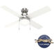 Timpani 52 inch Brushed Nickel with Fresh White Blades Ceiling Fan