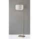 Brinkley 65 inch 100.00 watt Antique Brass Floor Lamp Portable Light