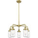 Dover 5 Light 22.5 inch Brushed Brass Chandelier Ceiling Light