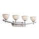 Veneto Luce LED 35.5 inch Brushed Nickel Bath Bar Wall Light in 2800 Lm LED, Lace (Veneto Luce), Round Flared, Archway