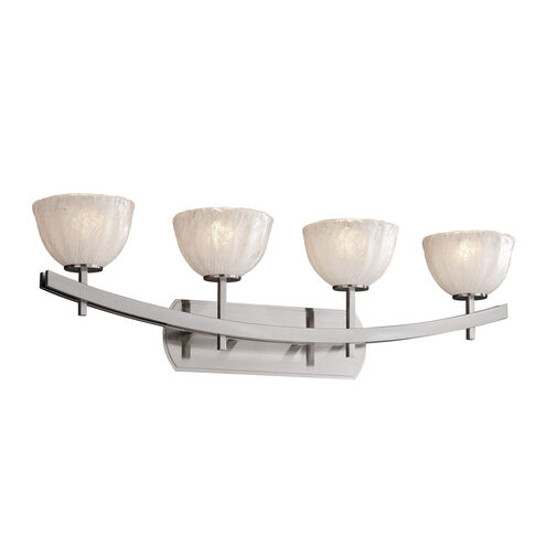 Veneto Luce LED 35.5 inch Brushed Nickel Bath Bar Wall Light in 2800 Lm LED, Lace (Veneto Luce), Round Flared, Archway