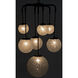Artemis 7 Light 23 inch Matte Black Chandelier Ceiling Light