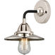 Nouveau 2 Railroad LED 8 inch Black Polished Nickel Sconce Wall Light