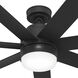 Brazos 52 inch Matte Black Outdoor Ceiling Fan