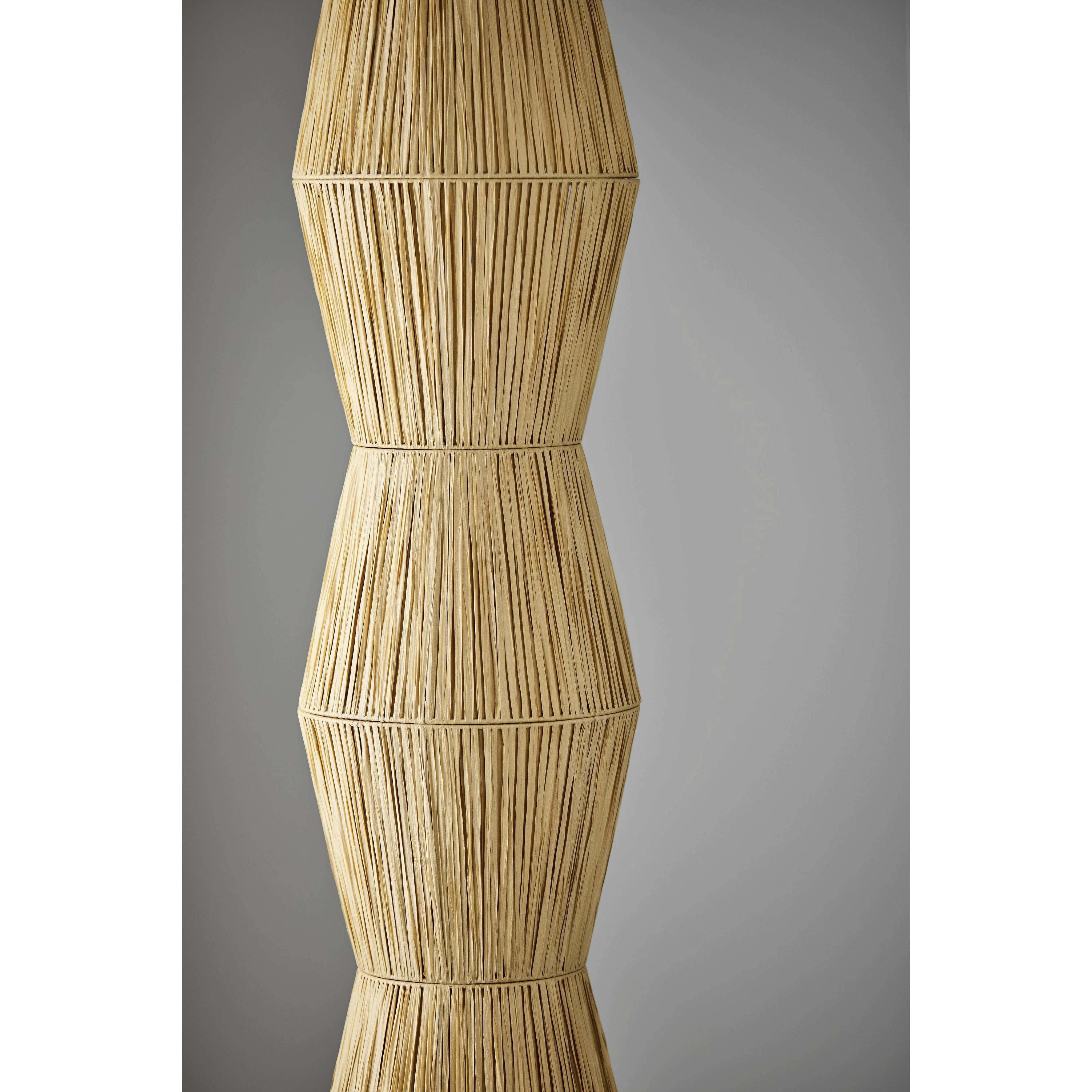 Renata 65.5 inch 40.00 watt Paper Raffia Floor Lantern Portable Light