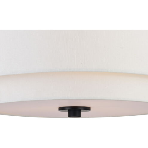 Burnaby LED 16 inch Black Semi-Flush Mount Ceiling Light