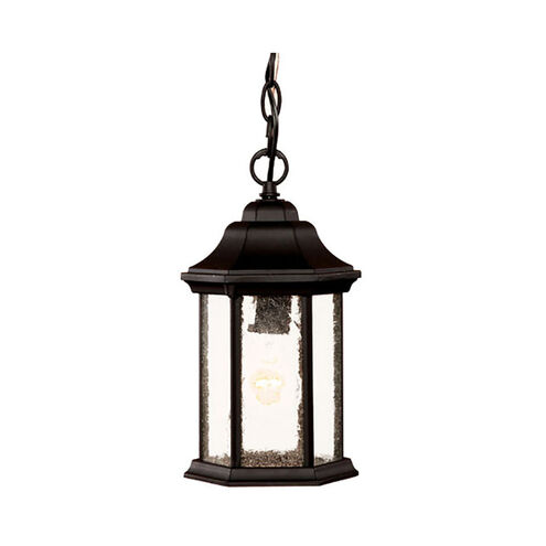 Madison 1 Light 6 inch Matte Black Exterior Hanging Lantern