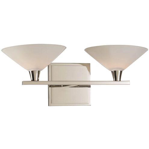 Galvaston LED 15 inch Polished Nickel Vanity Light Wall Light