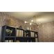 Elsa 6 Light 50 inch Gold Leaf Linear Ceiling Light