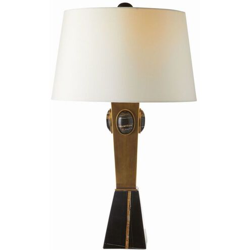 Cairo 150.00 watt Antique Brass Table Lamp Portable Light