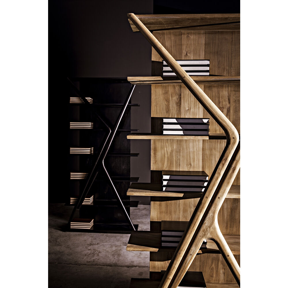Vetra Hand Rubbed Black Bookcase