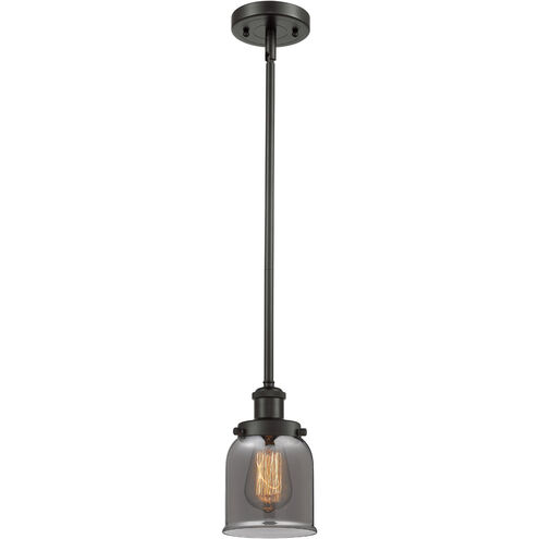 Ballston Small Bell 1 Light 5 inch Oil Rubbed Bronze Pendant Ceiling Light in Plated Smoke Glass, Ballston