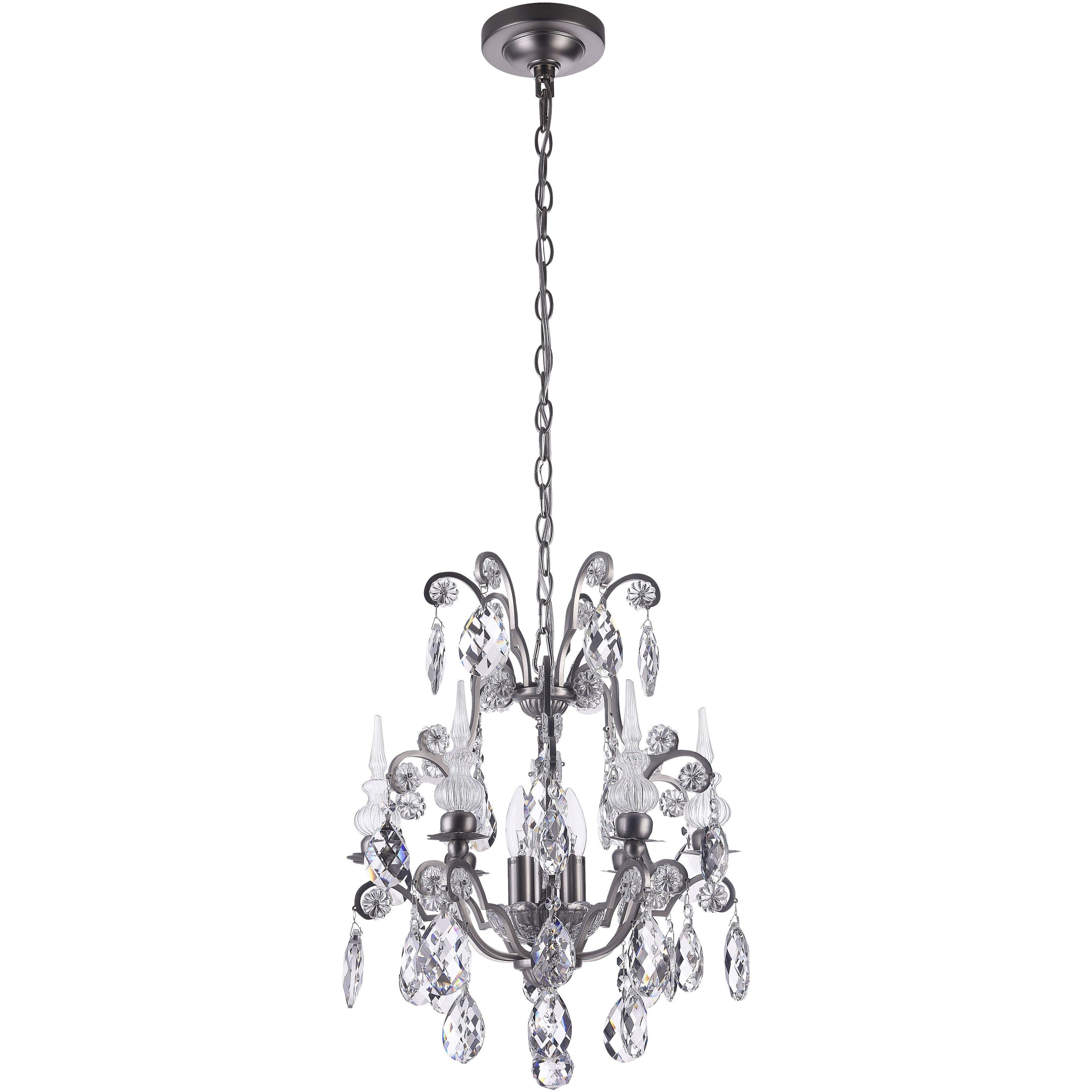 Canada 3 Light 16 inch Pewter Chandelier Ceiling Light