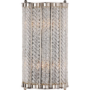 AERIN Eaton 2 Light 8 inch Polished Nickel Wall Sconce Wall Light