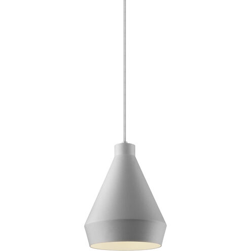 Koma 1 Light 9 inch Bright Satin Aluminum Pendant Ceiling Light in Medium