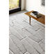Eloquent 36 X 24 inch Light Gray Rug in 2 x 3, Rectangle