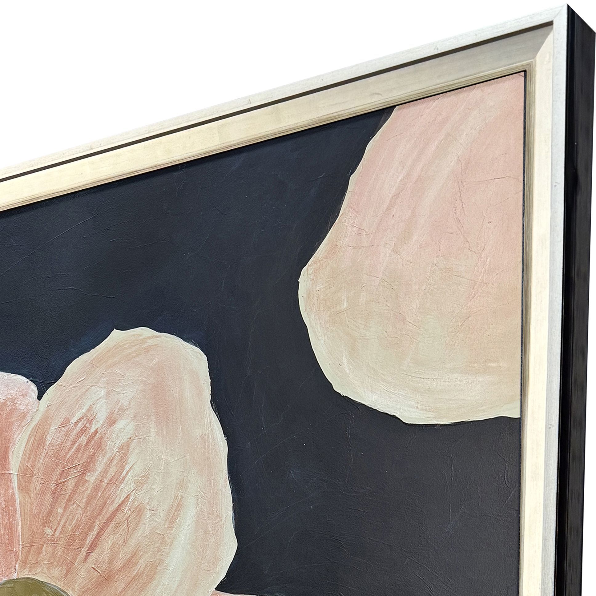 Poppy Perfection Pink and Blue and Black and White Framed Art, The Studio