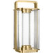 Kelly by Kelly Wearstler Flacara 15.4 X 7 inch Hand Rubbed Antique Brass Rechargeable Table Lantern