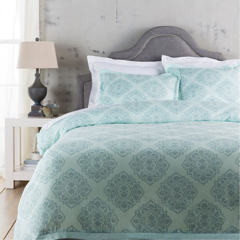 Anniston Ice Blue, Sage Full/Queen Duvet