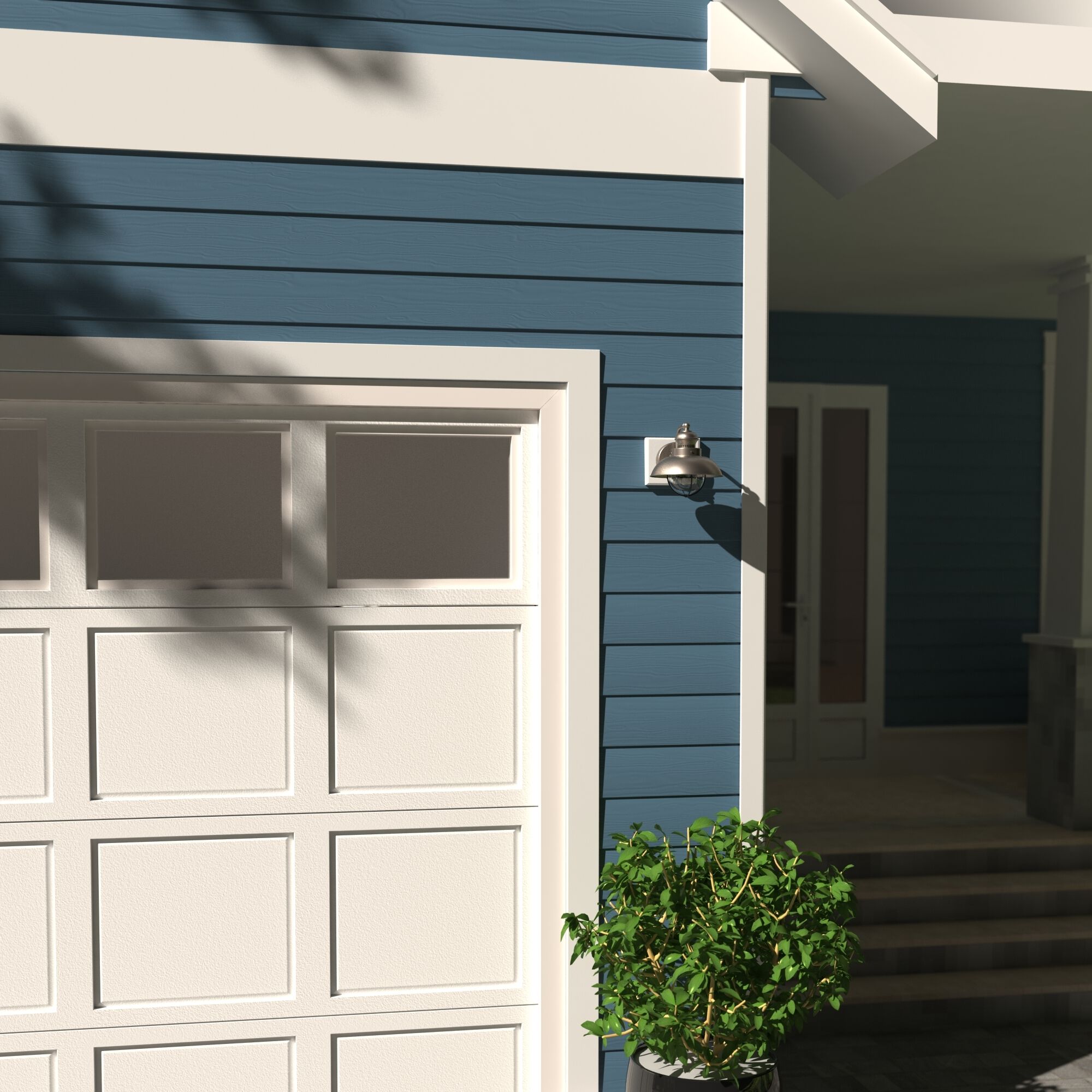 Harwich LED 8 inch Brushed Nickel Outdoor Wall