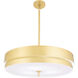 Elliott LED 23 inch Modern Brass Pendant Ceiling Light