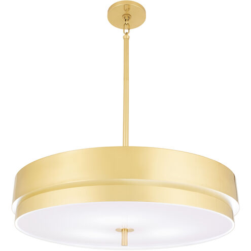 Elliott LED 23 inch Modern Brass Pendant Ceiling Light