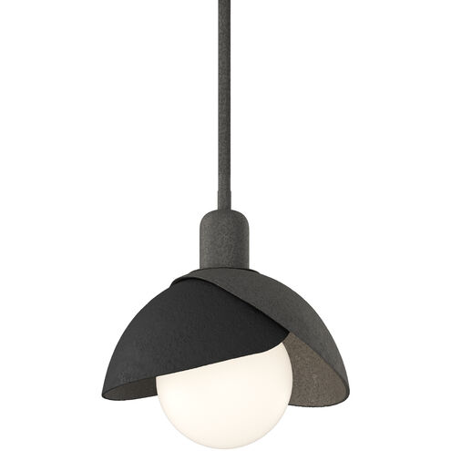 Brooklyn 1 Light 9.4 inch Natural Iron and Black Mini Pendant Ceiling Light in Natural Iron/Black