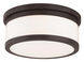 Stafford 3 Light 13.75 inch Bronze Flush Mount Ceiling Light