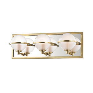 Axiom LED 18 inch Aged Brass Bath Bracket Wall Light