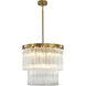Canada 12 Light 24 inch Satin Brass Chandelier Ceiling Light