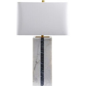 Ascendia 27 inch 100 watt White Accent Table Lamp Portable Light