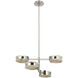 Kelly Wearstler Melange LED 25.25 inch Polished Nickel Multi-Positional Semi-Flush Chandelier Ceiling Light