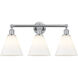 Berkshire 3 Light 26 inch Polished Chrome Bath Vanity Light Wall Light in Matte White