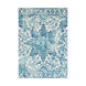 Elaziz 90 X 63 inch Dark Blue/Aqua/White Rugs, Rectangle