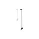 Tyler Black Track Head Extension Rod Ceiling Light in 24in.