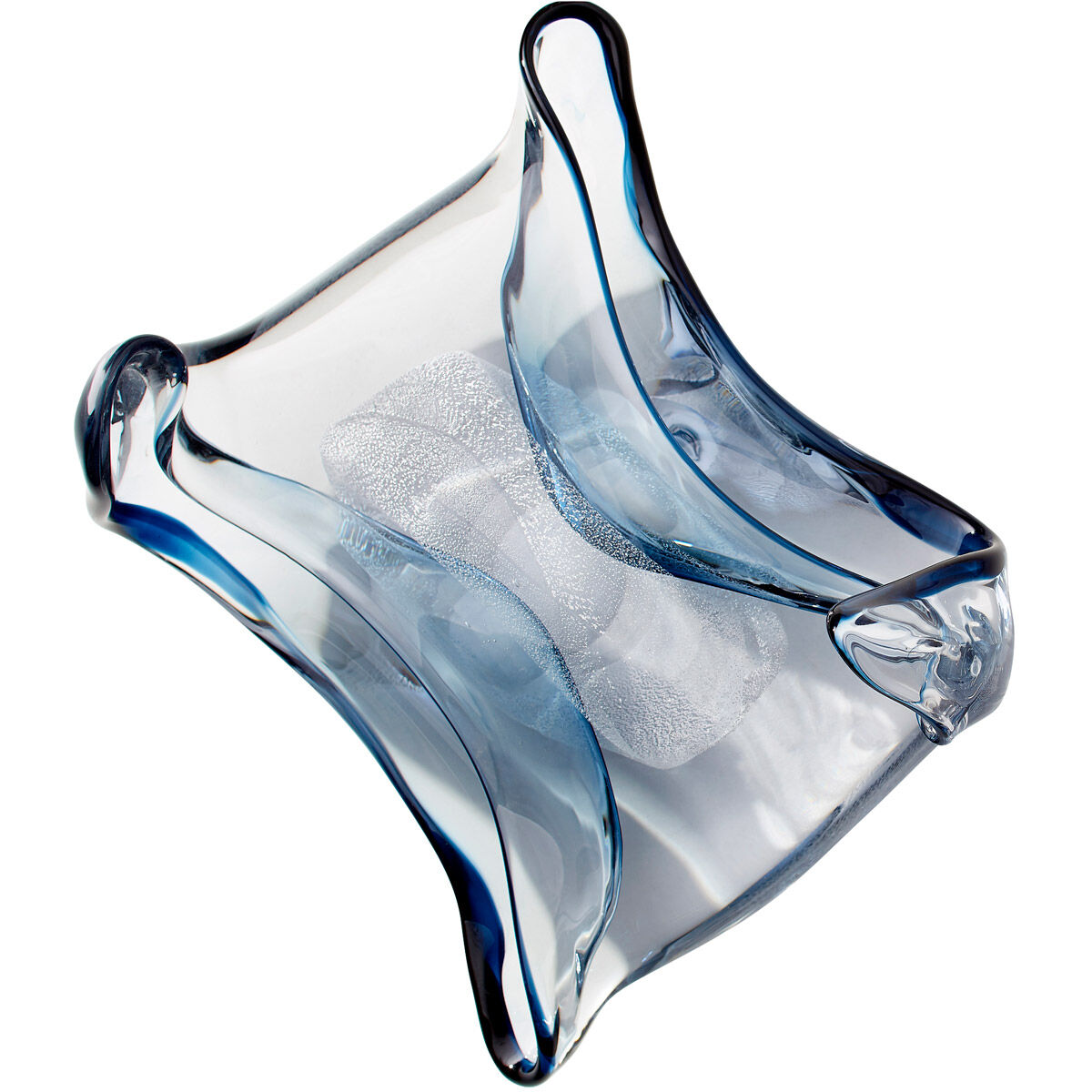 Blue Oppulence 7 X 2 inch Vase