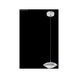 Galaxy LED 7 inch Silver Crystal Chandelier Ceiling Light