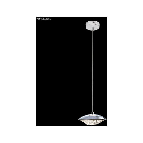 Galaxy LED 7 inch Silver Crystal Chandelier Ceiling Light