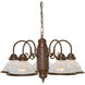 Brentwood 5 Light 22 inch Old Bronze Chandelier Ceiling Light