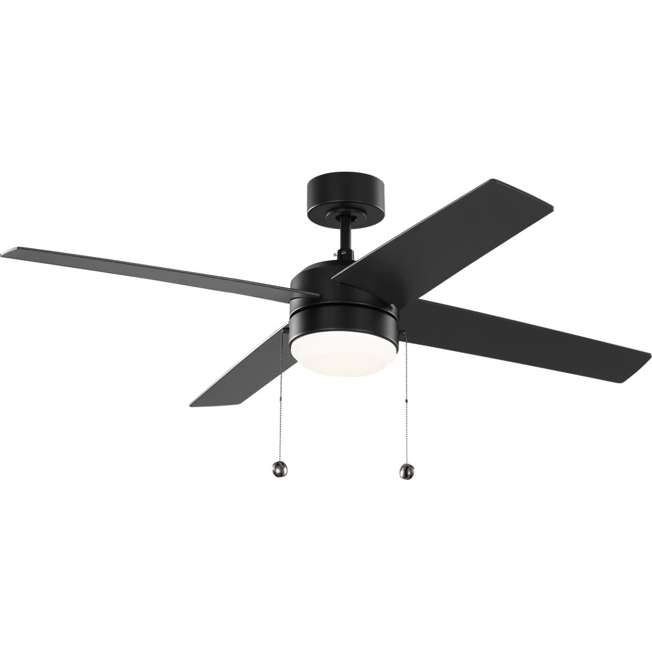 Loni 52 inch Midnight Black with American Walnut/Midnight Black Blades Ceiling Fan
