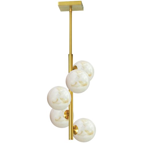 Giovanna LED 10.5 inch Aged Brass Pendant Ceiling Light