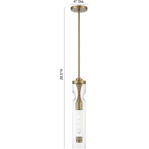 Mistero 1 Light 4 inch Gold Pendant Ceiling Light