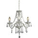 Theatre 3 Light 16 inch Chrome with Clear Chandelier Ceiling Light