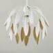 Margeaux 1 Light 14 inch Matte White Pendant Ceiling Light, Convertible Dual Mount