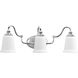 Oxford 3 Light 24.5 inch Polished Chrome Bath Vanity Wall Light, Design Series
