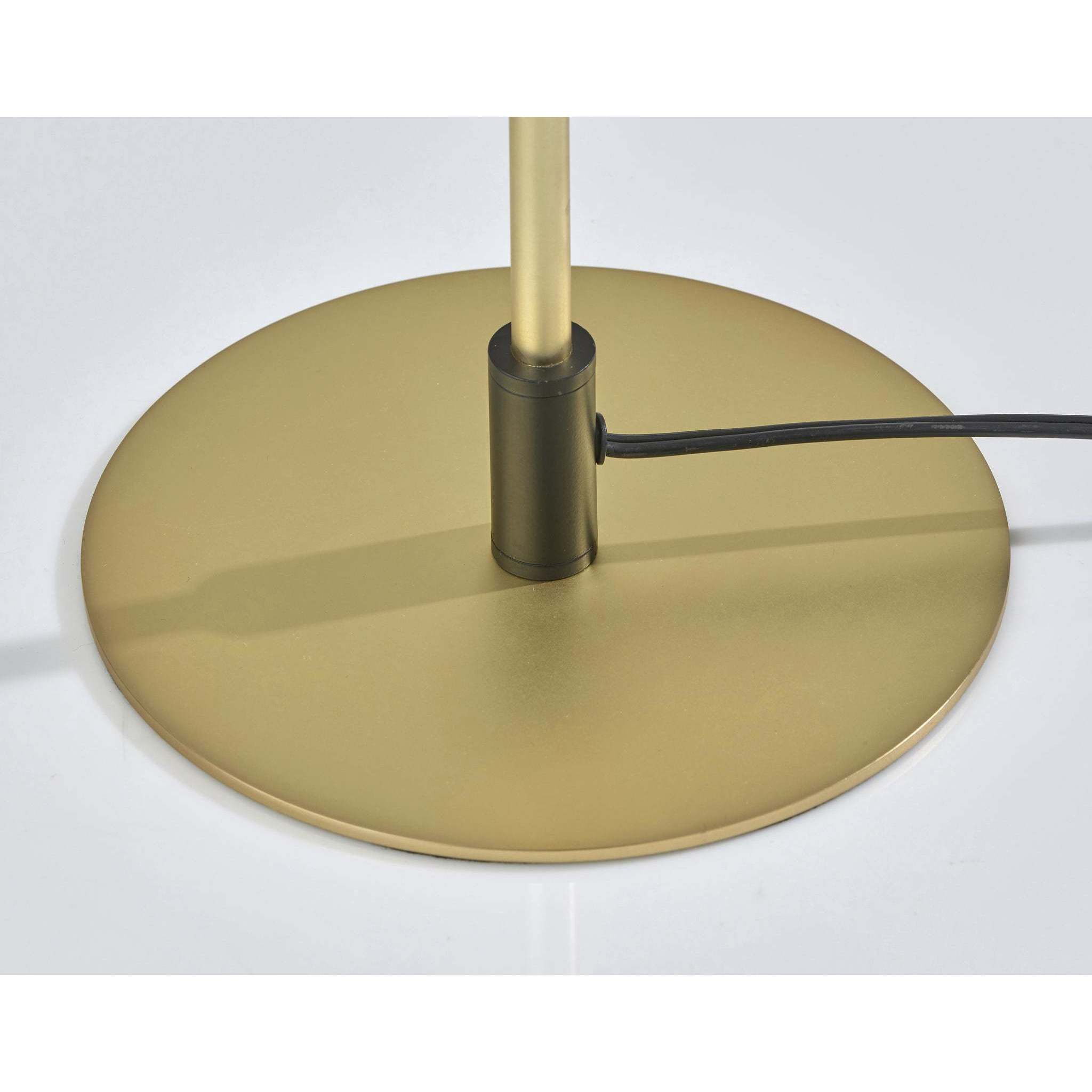 Kaden 54 inch 10.00 watt Brass with Black Accent Floor Lamp Portable Light